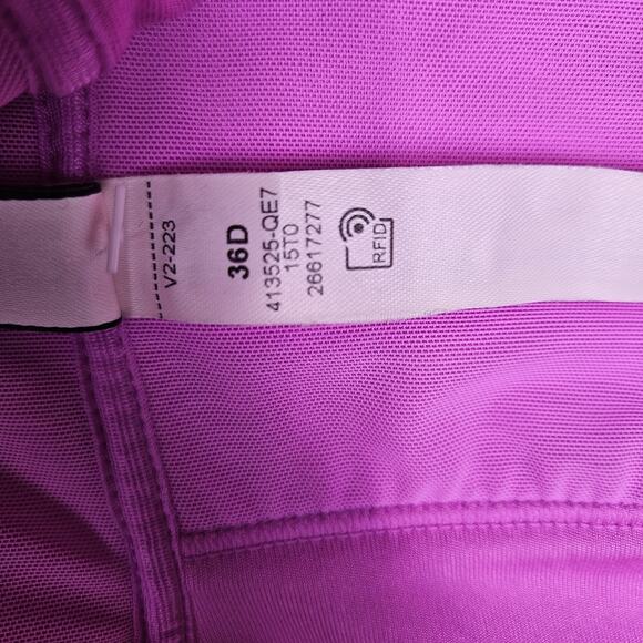 Victorias Secret Allegro Sport Bra Womens 36D Pink Berry Medium Support Wireless - Picture 15 of 15